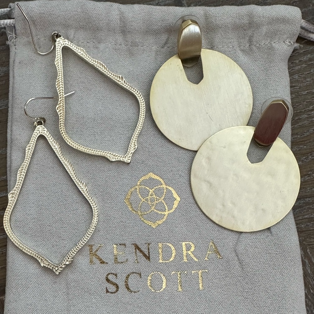 2 Pairs of Kendra Scott Earrings.